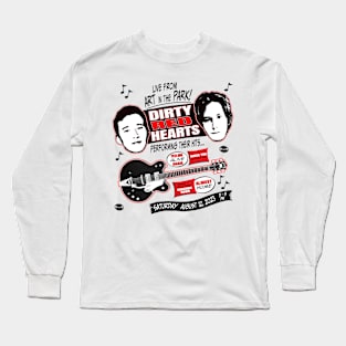 Live from Art in the Park! - Dirty Red Hearts Long Sleeve T-Shirt